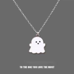 Cute Ghost BFF Necklace A Pair