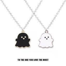 Cute Ghost BFF Necklace A Pair