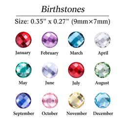Custom Name & Birthstone Disc Necklace - Personali
