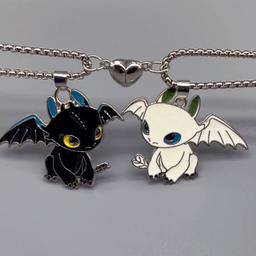 HTTYD Toothless & Light Fury Friendship Necklace S