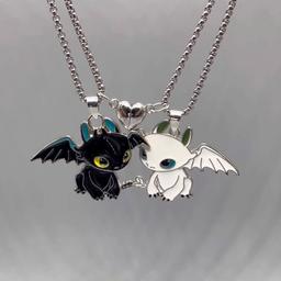 HTTYD Toothless & Light Fury Friendship Necklace S