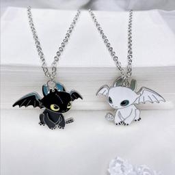 HTTYD Toothless & Light Fury Friendship Necklace S