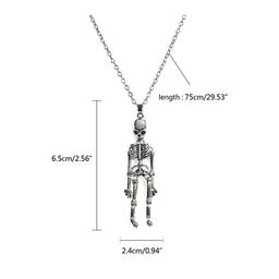 Together Until Death Skeleton BFF Necklace