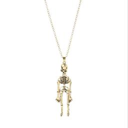 Together Until Death Skeleton BFF Necklace