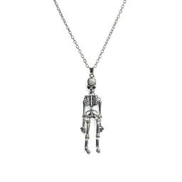 Together Until Death Skeleton BFF Necklace