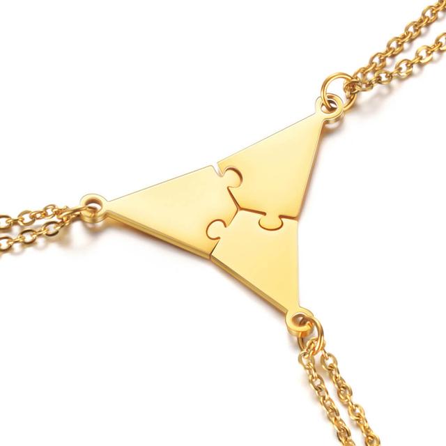 3-10 People Personalized Pizza Friendship Necklaces