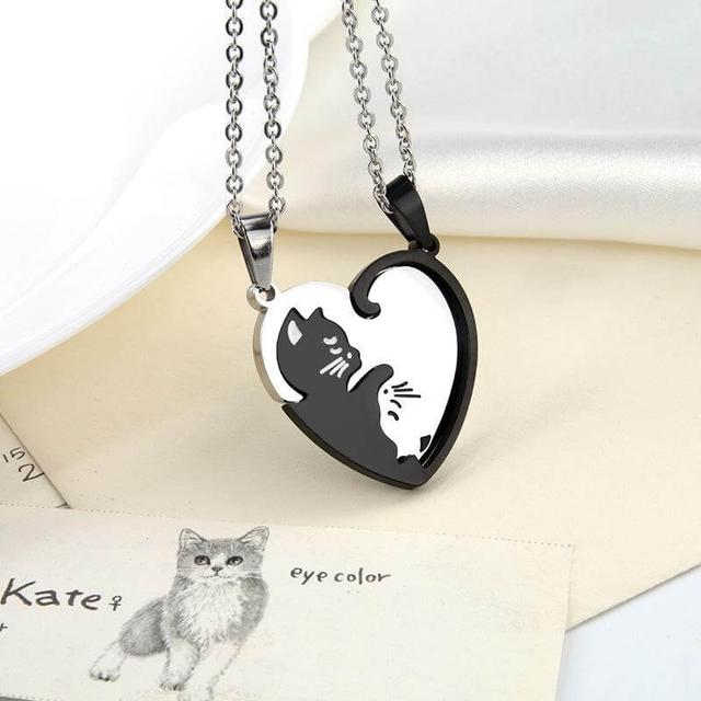 Personalised Matching Cat Necklace