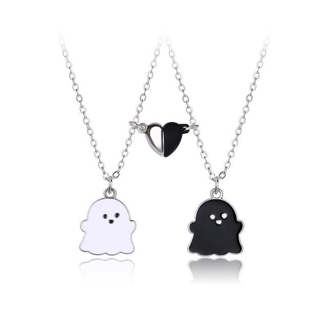 Cute Ghost BFF Necklace A Pair